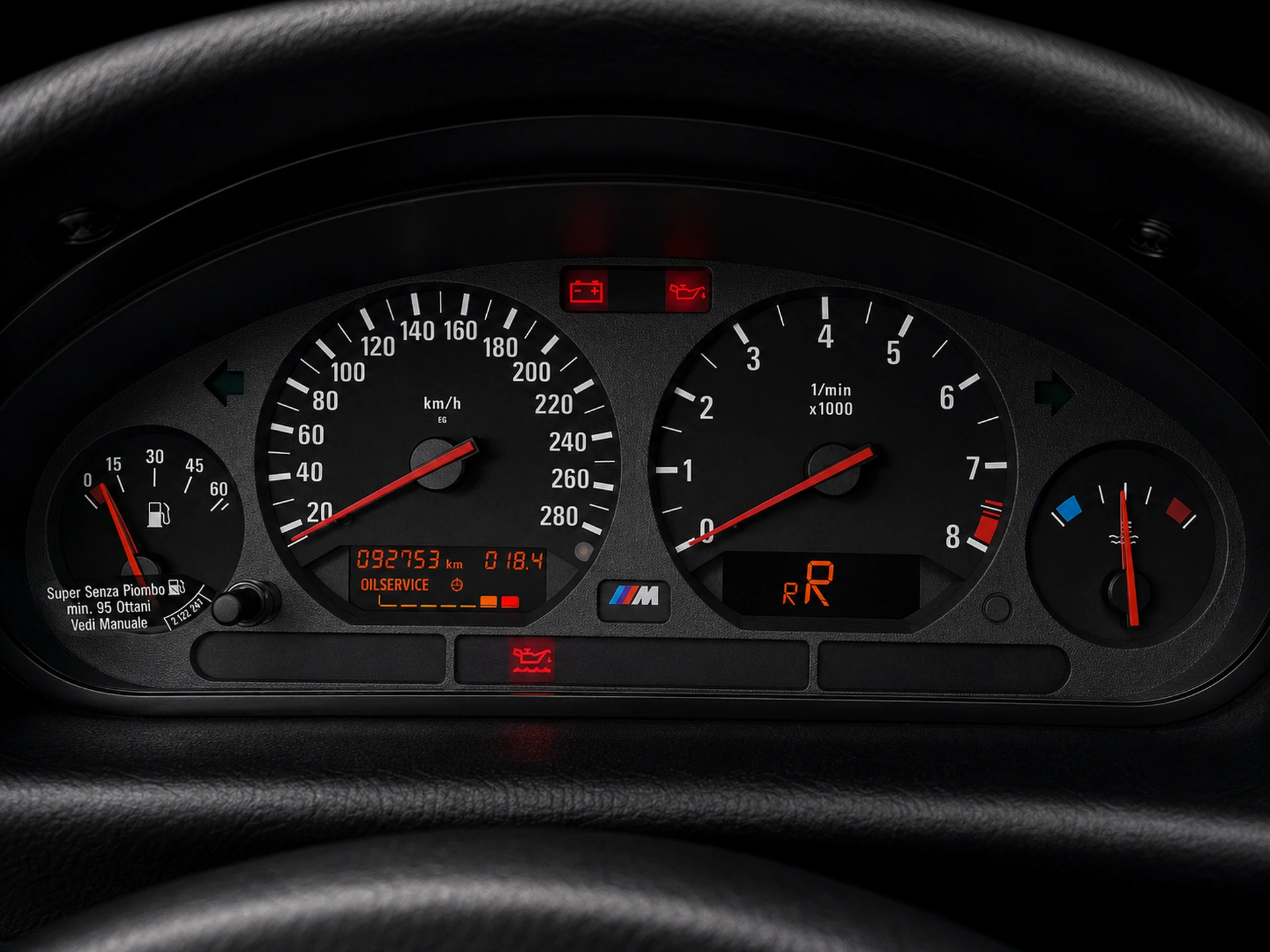BMW M3 E36 1998 kilometerteller